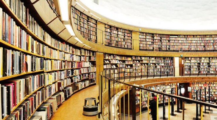 Round library (Public Library of Stockholm, Observatorielunden).